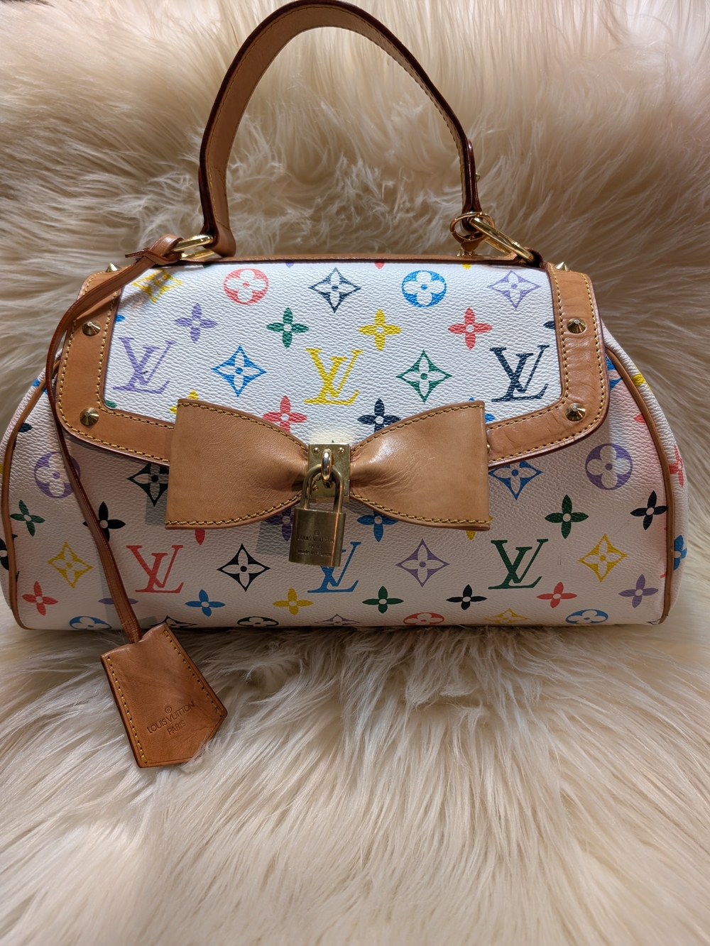 Louis Vuitton- 2003 Vintage Sac Multicolor GM Top Handle Bag